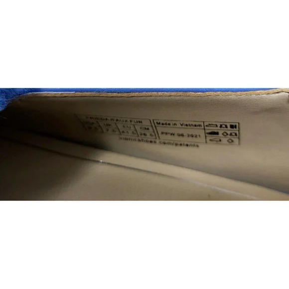 Vionic Woman's Frieda Leather Slip On Loafers blue Shoes size 7.5M - Picture 7 of 9